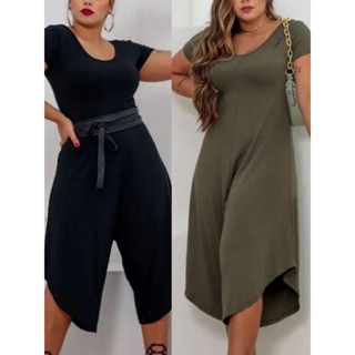 Combo 2 peças Macacão Pantacourt Preto e Verde