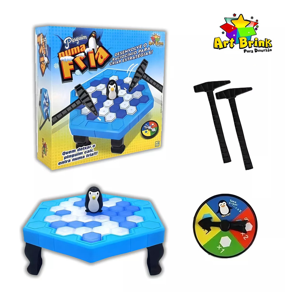 Jogo Pinguim Numa Fria, Art Brink, Quebra Gelo