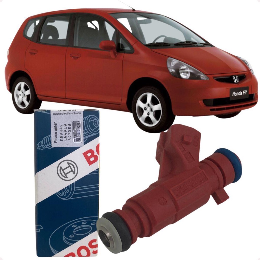 Bico Injetor Bosch Honda Fit 1.4 8v Gasolina 2003 2004 2005 2006 2007 2008