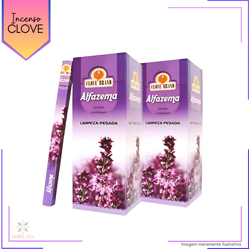 Incenso Clove Brand Alfazema - Kit com 8 Iguais ou Variados em Oferta na Shopee