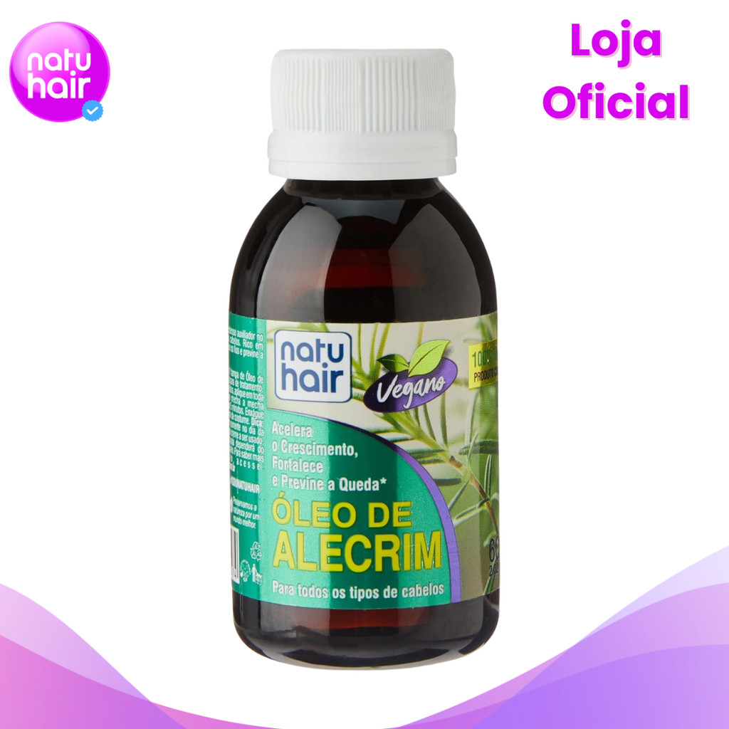 Óleo de Alecrim Natuhair 60ml em Oferta na Shopee