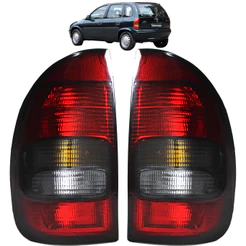 PAR Lanterna Traseira Corsa 4 Portas 1996 97 98 99 Fumê