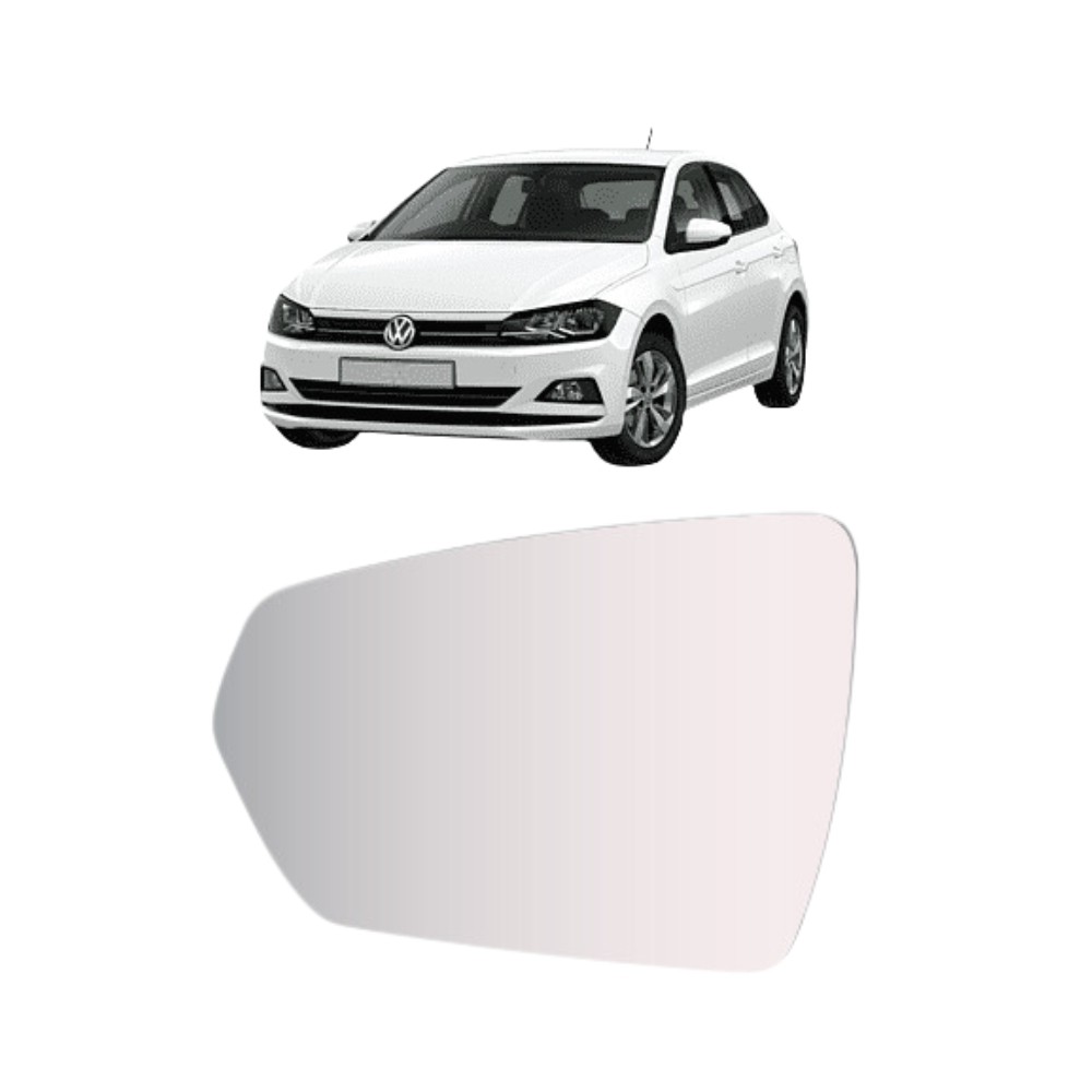 Lente Retrovisor Esquerdo Volkswagen Polo Virtus 2018/2021