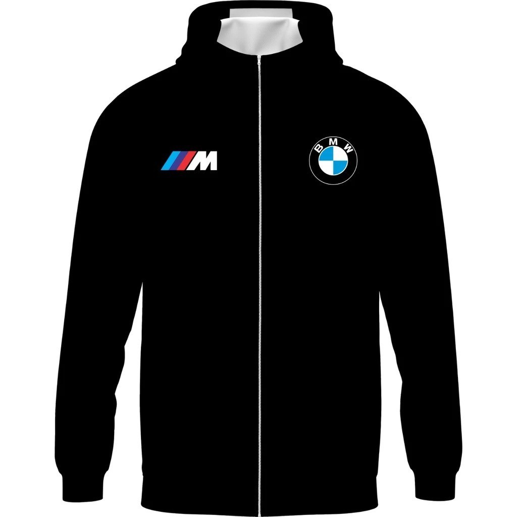Corta Vento BMW Casaco Blusa De Frio Masculina BMW M Impermeável Manga Longa Capuz Jaqueta Preta