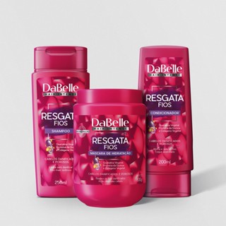 Kit DaBelle Hair Intense Resgata Fios Shampoo + Condicionador + Máscara 800g (3 produtos)