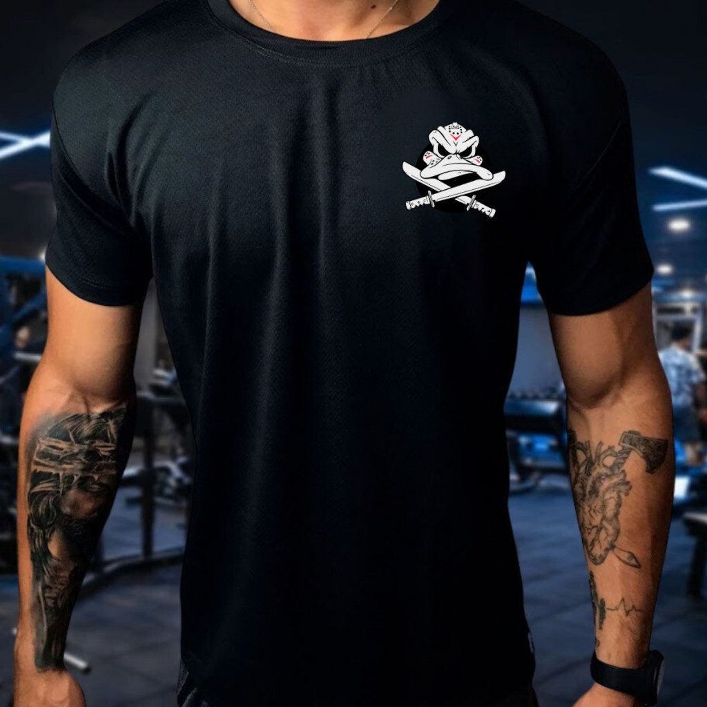 Camisa Dry Fit  Masculina - PATO 01 - Academia, Corrida, CrossFit,  , AntiOdor - Alta Durabilidade