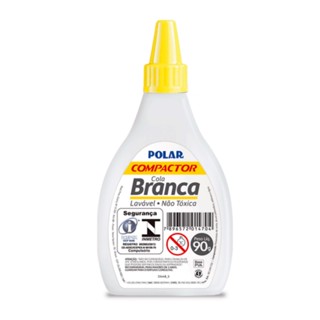 Cola branca líquida para uso escolar e artesanato 90g Polar