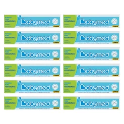 Kit 12 Pomadas Para Prevenção De Assaduras Babymed Azul 45g