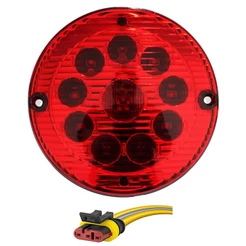 Lanterna Traseira Ônibus Caminhão 155mm 10 LED 24V VM c/Conector