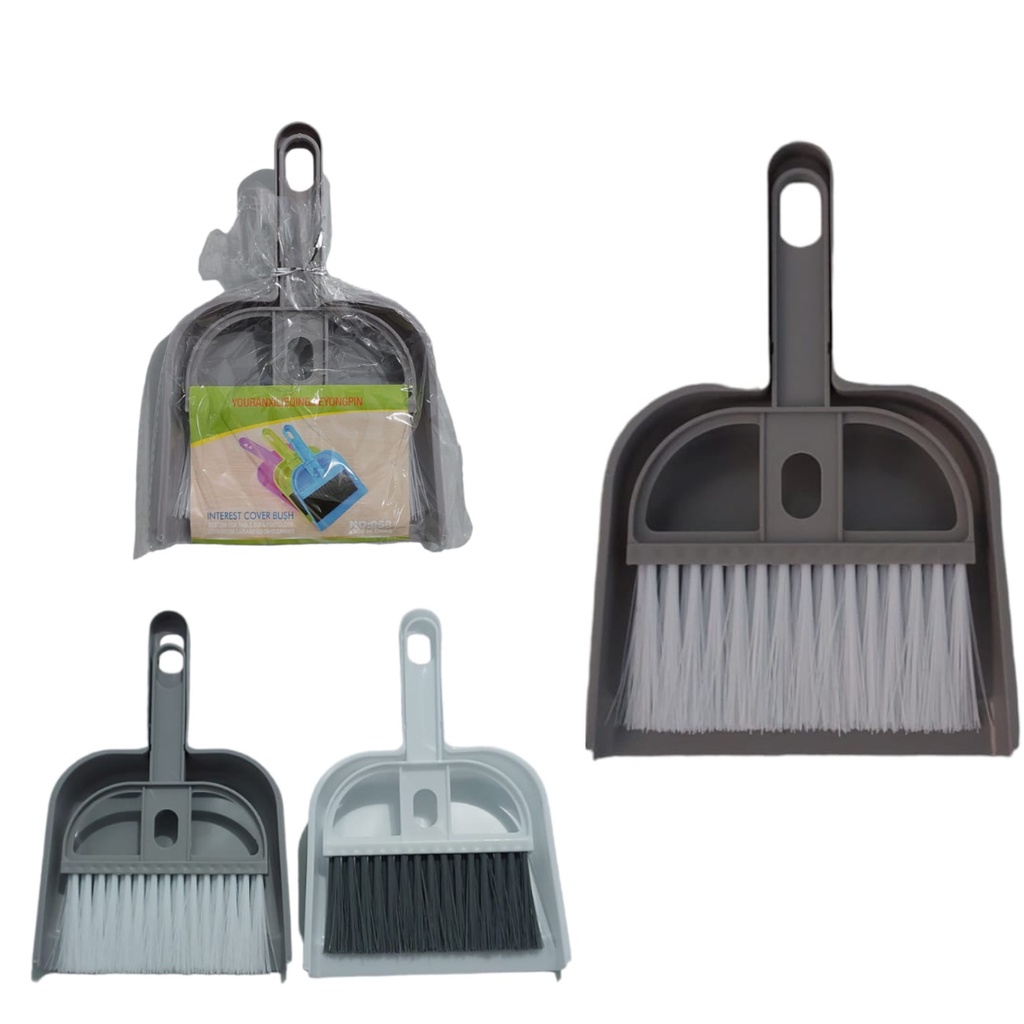 kit Escova Com Pá Para Mesa de Escritório e Pia Funcional