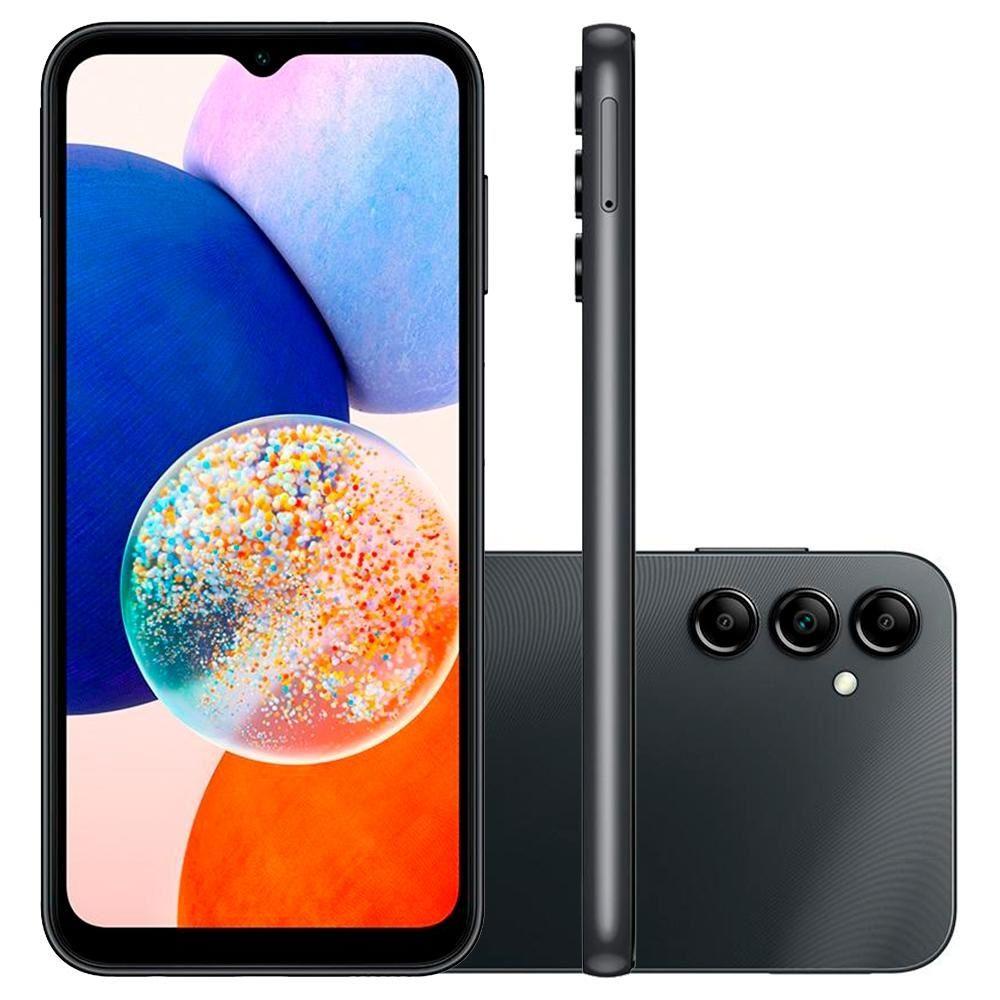 Smartphone Samsung Galaxy A14 128GB/4GB RAM Tela 6.6 - Preto