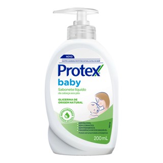Sabonete Líquido Protex Baby Glicerina Natural da Cabeça aos Pés 200ml