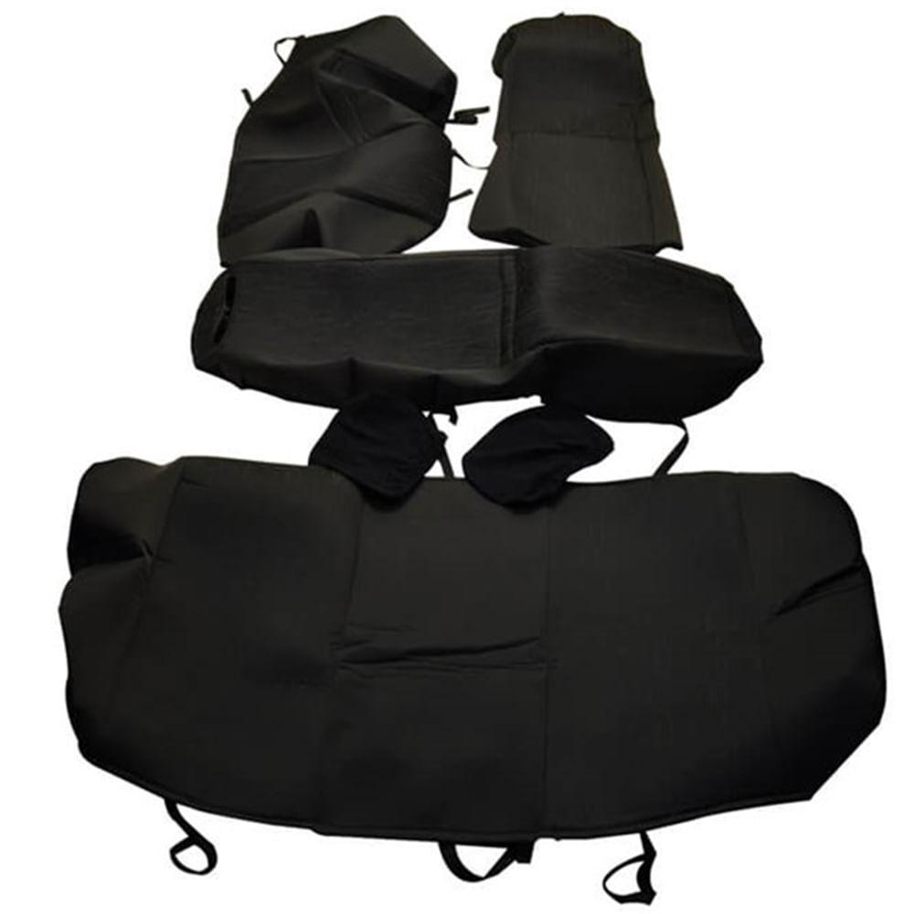 Jogo Capa Banco Universal Tecido Preta Completa Indumepi em Oferta na Shopee