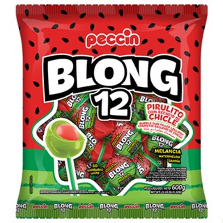 Pirulito com recheio de chicle sabor Melancia com 600g- Blong