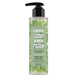 Sabonete Líquido para Mãos e Corpo Love Beauty And Planet Óleo de Melaleuca e Vetiver 300ml