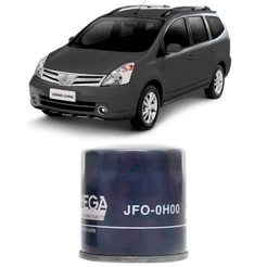 Filtro Óleo Nissan Grand Livina 1.8 2010 A 2014 Wega