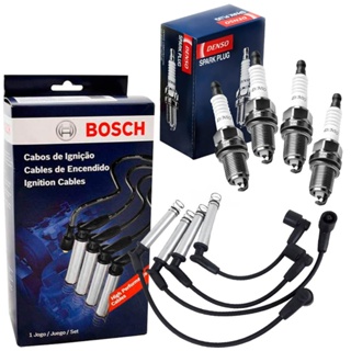 Kit Cabo Bosch + Vela Denso Uno Mille 1.0 8v 2002 A 2005 em Oferta na Shopee