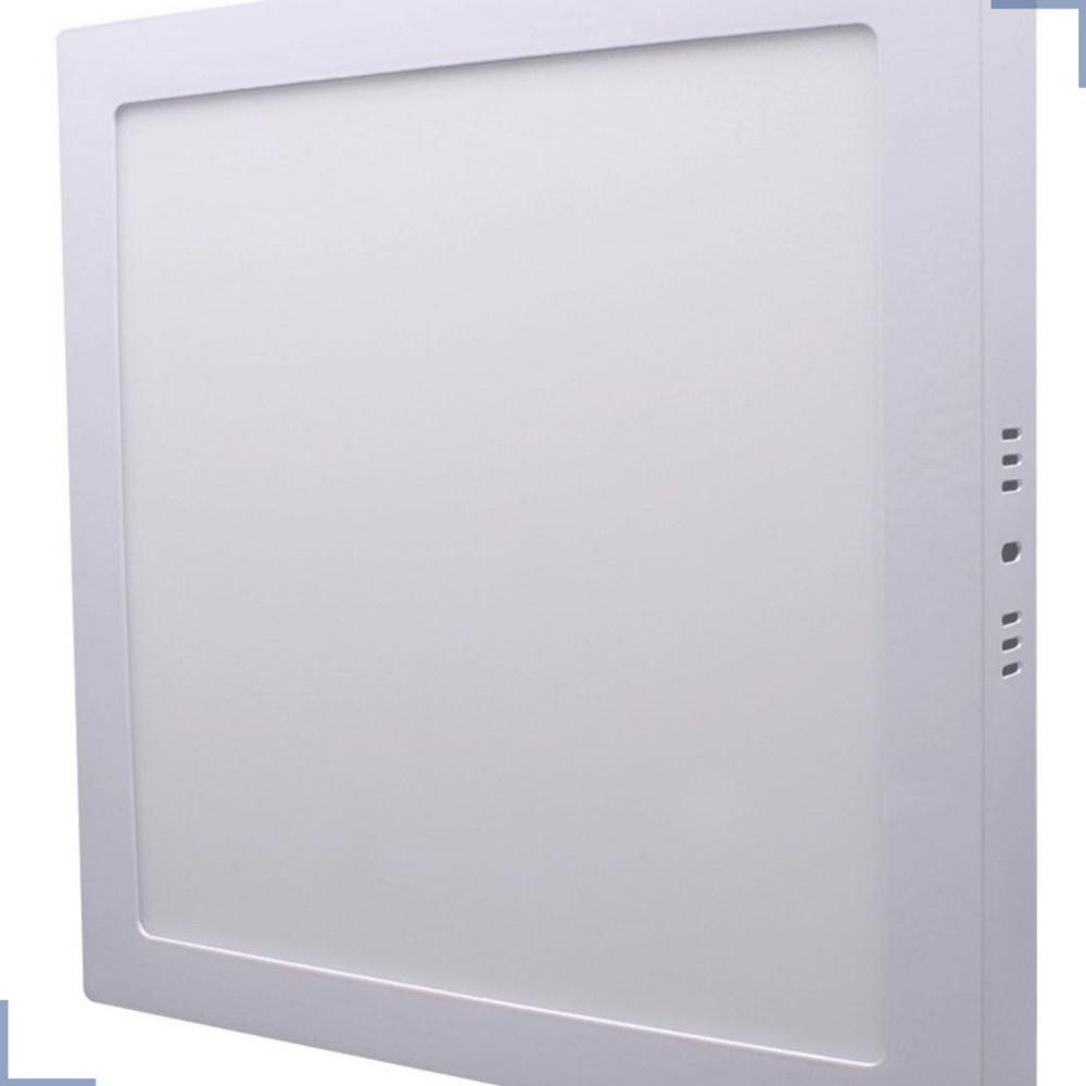 Painel De Led Sobrepor 3000k 24w Branco Quente Quadrado