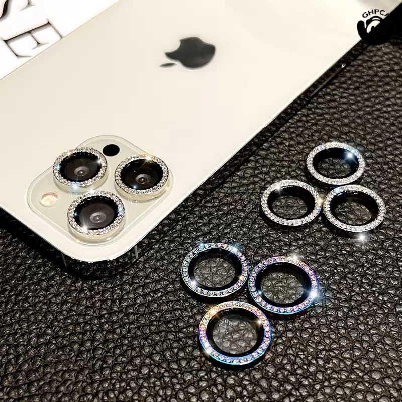Kit de Pelicula da Camera Lente Brilho Strass para proteger iPhone 15 pro max 15 plus 11/12 mini/11 pro/11 pro max/12/12 pro /12 pro max/13/13 mini/13 pro /13 pro max/14/14plus/14pro/14promax