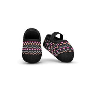 Meia Sapatilha Bebê Menina Antiderrapante Geométrico - Puket em Oferta na Shopee