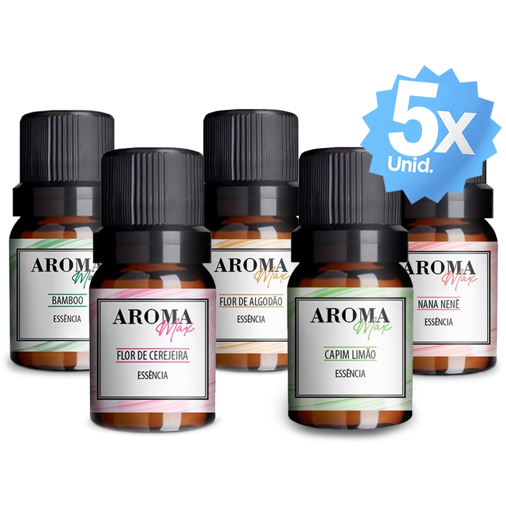 Essencias Para Difusores Eletricos Aromatizadores 10ml Kit Mais Vendidas Residencial Água Perfumada 