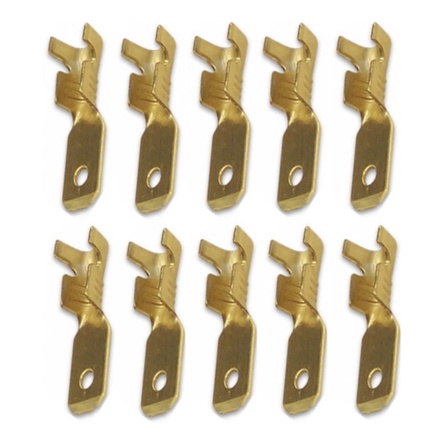 Terminal Encaixe Macho 6,3mm P/ Fios 1,00mm A 2,5mm (kit10) em Oferta na Shopee