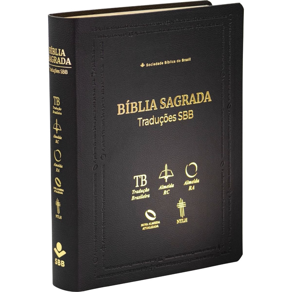 Bíblia Sagrada Traduções | TB | ARC | ARA | NAA | NTLH | Letra Normal | Preta em Oferta na Shopee