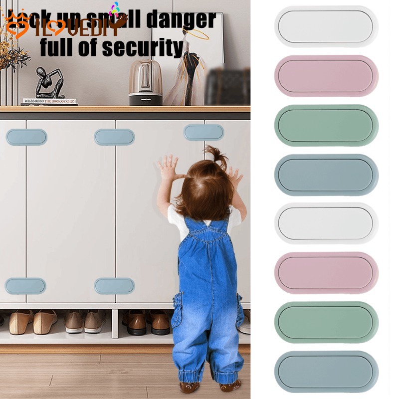 Fechaduras De Segurança Da Porta Do Armário Para Crianças/Proteção Fivela Bebês Anti-pinch/Protetor Invisível