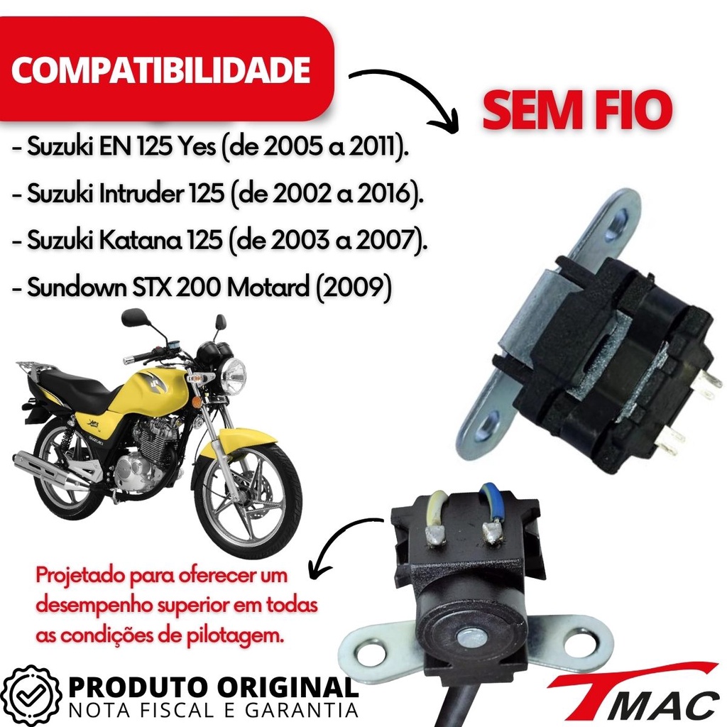 Bobina De Pulso Suzuki Yes 125 Intruder 125 Katana 125 Stx — imagem 2 de 2