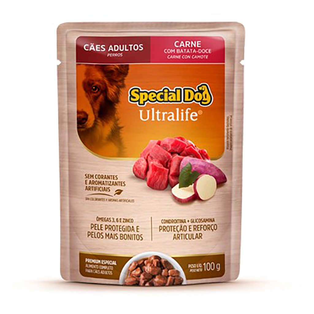 Ração Special Dog Sache Cães Adultos Carne 100g
