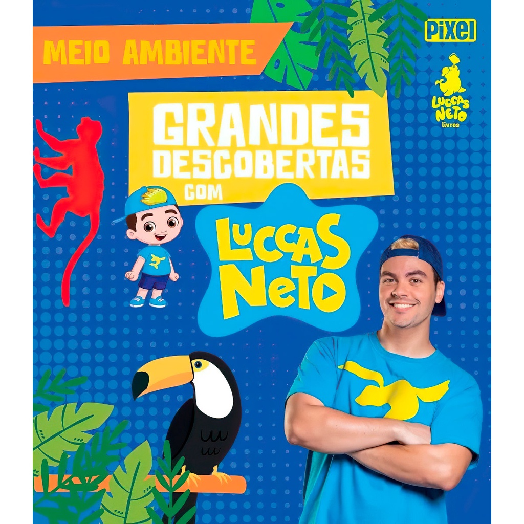 Livro Grandes Descobertas com Luccas Neto - Meio Ambiente | Capa Dura