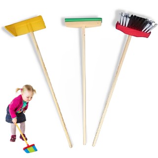 CONJUNTO INFANTIL DE LIMPEZA COM 3 PEÇAS RODO/PÁ/VASSOURA