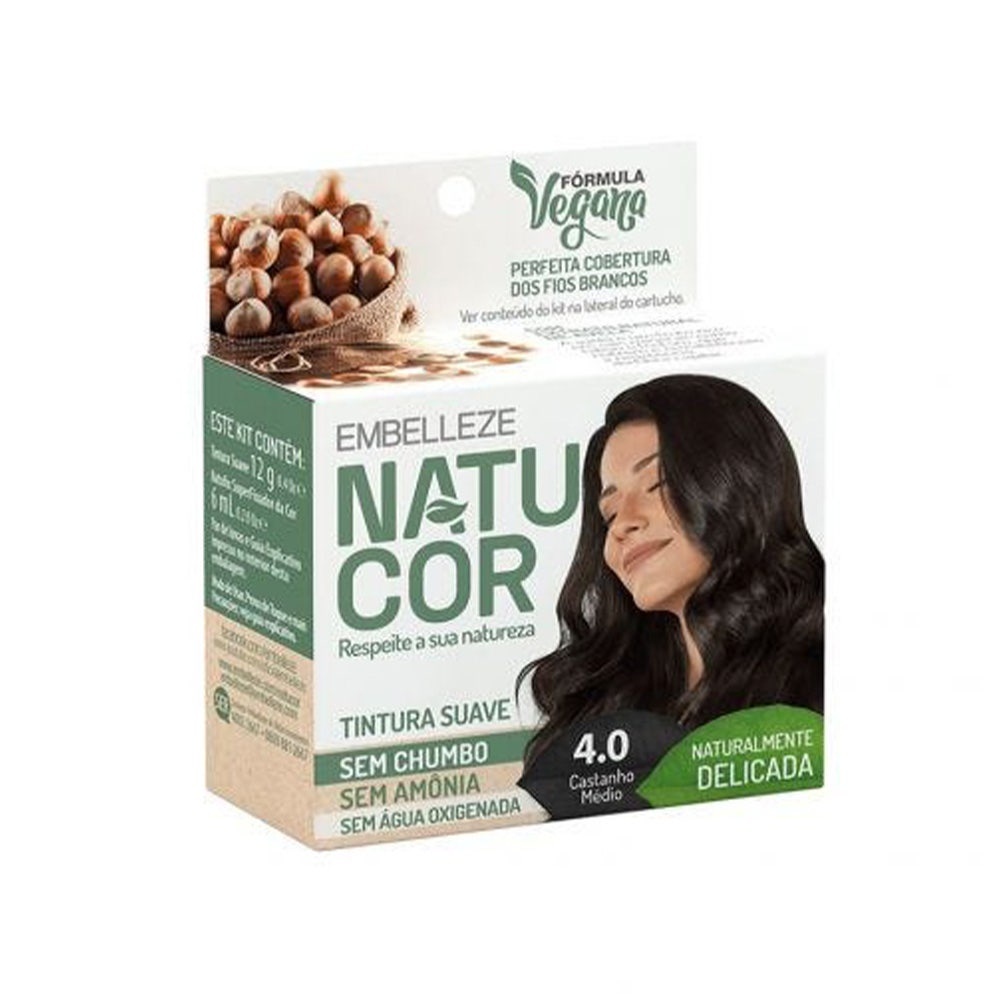 Tonalizante Natucor 4.0 Castanho Médio em Oferta na Shopee