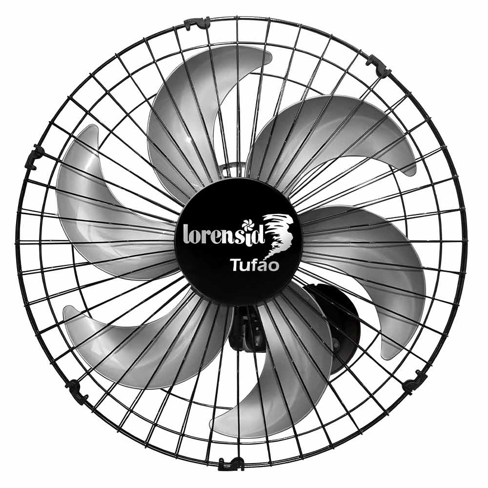Ventilador de Parede LorenSid Tufão Preto 50cm