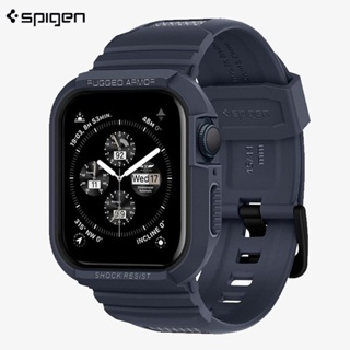 Caixa E Alça Originais Spigen Rugged Armor Pro Projetada Para Relógio Apple Ultra 9 8 7 6 5 4 SE iWatch 49mm 45mm 41mm 44mm 40mm em Oferta na Shopee