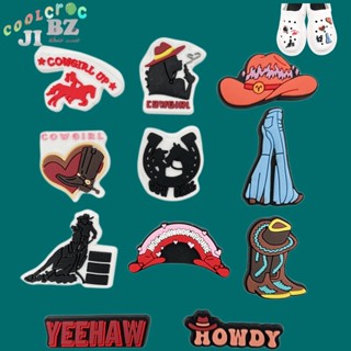 Novo Jibbitz Para Crocs Acessórios Cowgirl Series Cartoon Garden Shoes Decoração De Sapatos Flores Meninas Presentes