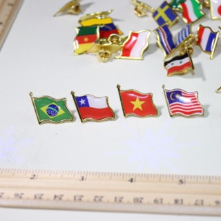 Brasil Chile Vietnã Malásia Bandeira Crachá Lapela Alfinetes Broche