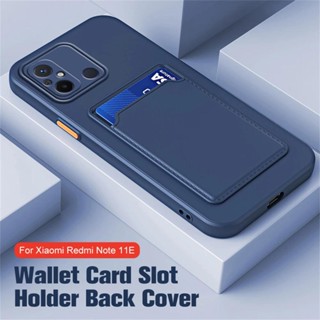 Tampa Do Porta-Cartões Para Xiaomi Poco F5 X5 Pro C65 C55 Redmi 13C 12C 12 Nota 10 11 12 Coque De Silicone Macio À Prova De Choque
