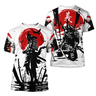 Moda Verão Linda Samurai Tattoo Carp Fishing 3D Camiseta Homem Impresso Harajuku Camisetas Manga Curta Unisexo tops