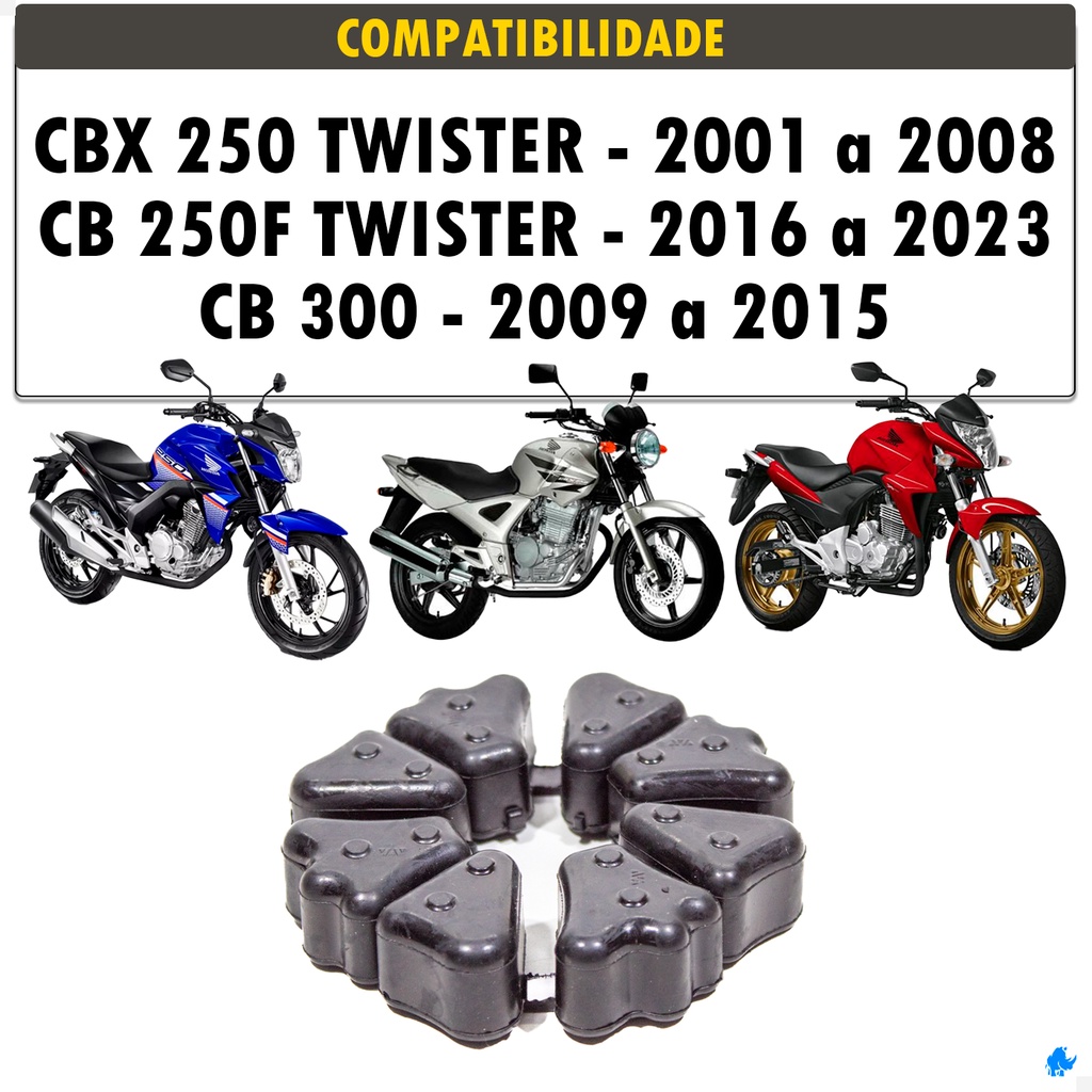 Detalhes do Coxim Coroa Honda CBX 250 / CB 250 - Twister - Modelo Original