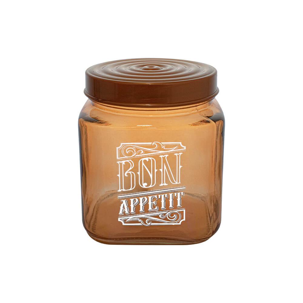 Pote de Vidro para Mantimento Bon Appetit Bronze 1 Litro - Casambiente H172010800