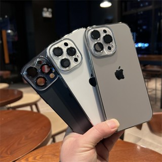 High Qualidade AG Caixa De Proteção Da Lente De Vidro Cristalino Titânio Cinza PC Para IPhone 15 14 13 12 11 Pro Max 16 em Oferta na Shopee