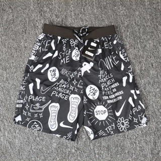 Calção De Verão Para Homens De Secagem Rápida Graffiti Print Shorts