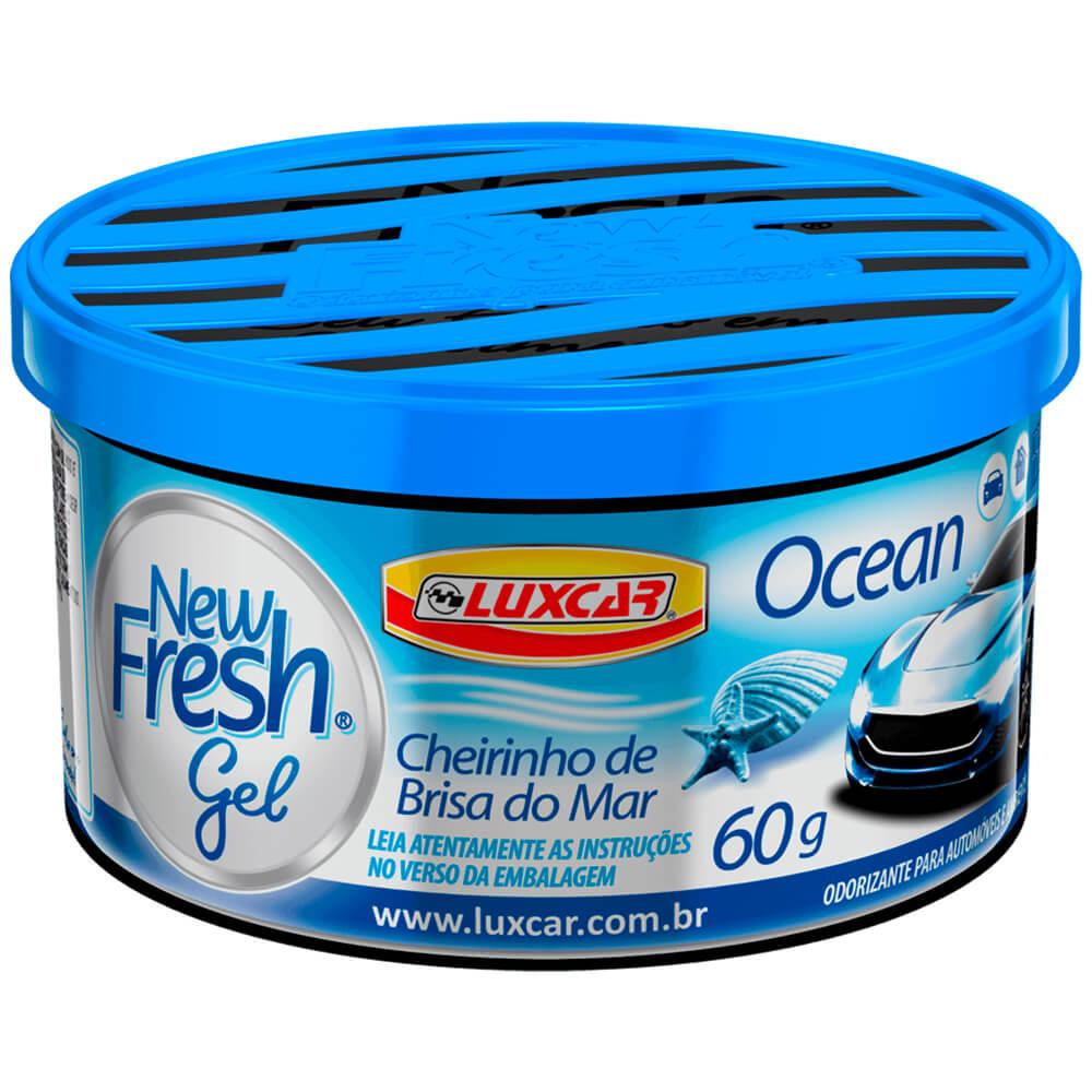 Aromatizante Gel New Fresh Oceano 60g Luxcar 4744lux em Oferta na Shopee
