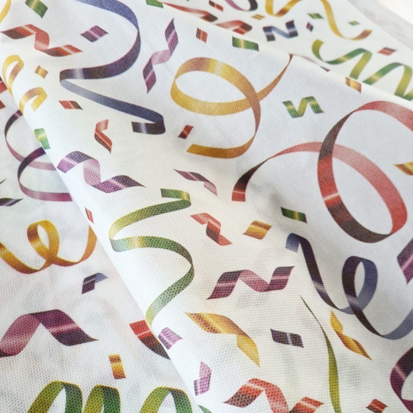 TNT Estampado Serpentina de Carnaval / Confete colorido (1,4m x 1m)