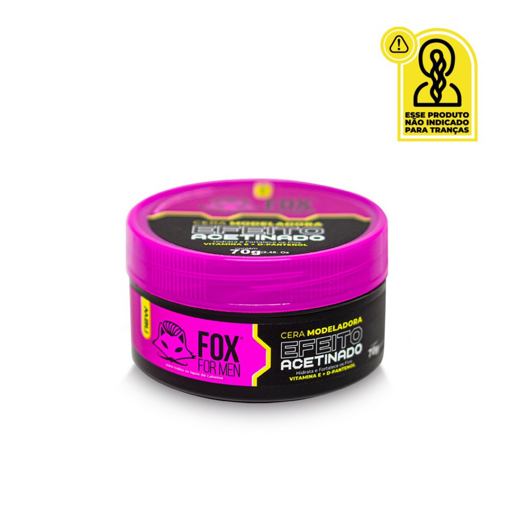 Cera Modeladora Efeito Acetinada 70g Fox For men