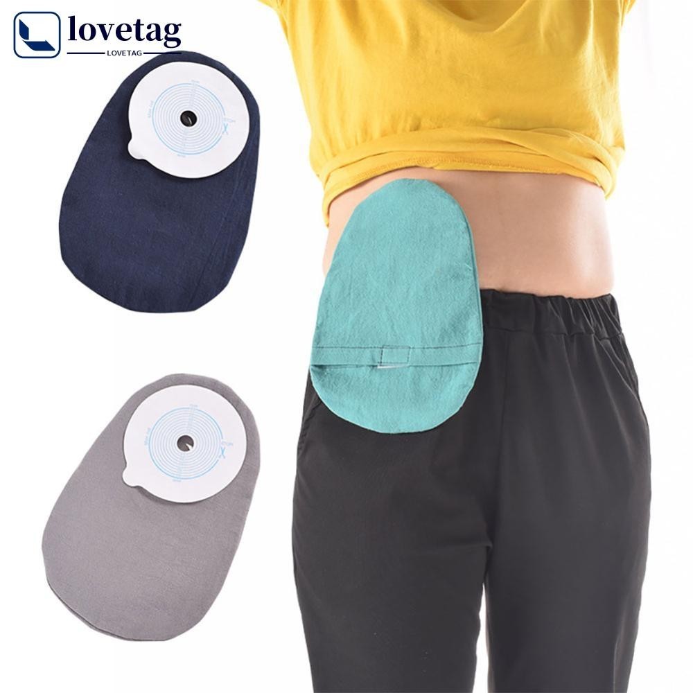 LOVETAG Algodão Ajustável O Protetor De Saco De Ostomia Fácil De Limpar Resistente À Água Premium Instalar Bolsas Portáteis Laváveis Para Casa G2Y5