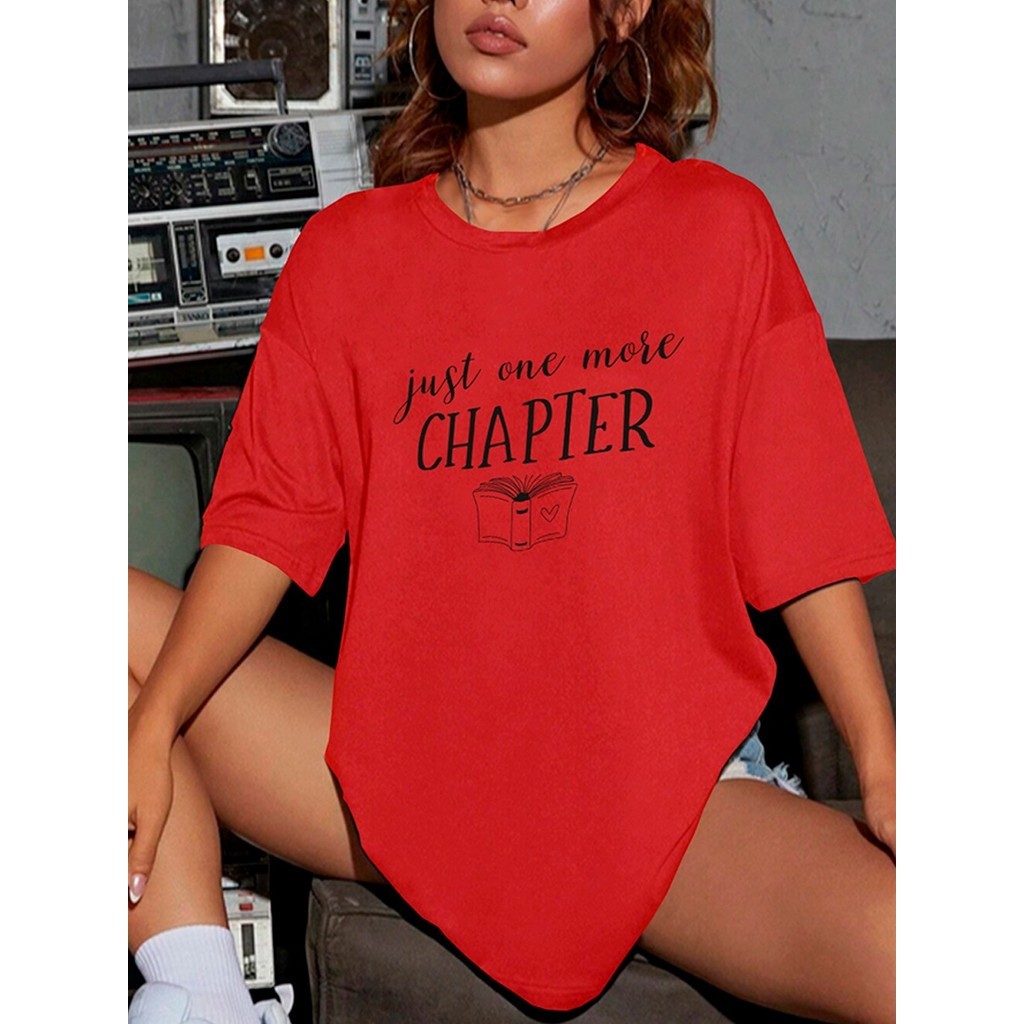 Camiseta Estampada Chapter Camisa Unissex Blusa Estilosa Oversized Minimalista Moderna Estilosa