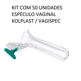 ESPÉCULO VAGINAL DESCARTÁVEL KIT COM 50 UNIDADES KOLPLAST / VAGISPEC TAM P / M em Oferta na Shopee