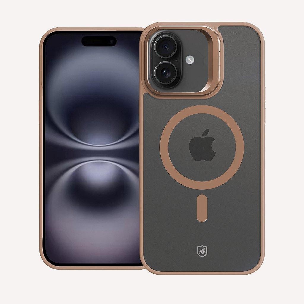 Capa Case Capinha para iPhone 16 - MagSafe Titanium Desert - Acabamento Metálico -  Gshield em Oferta na Shopee